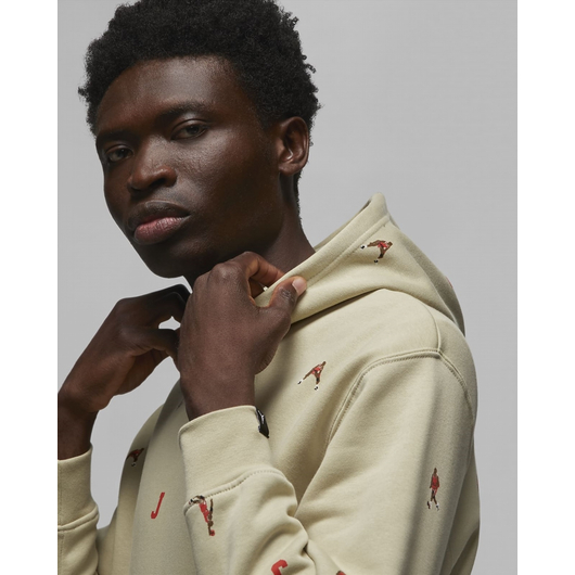 Худі чоловіче Air Jordan Mj Essential Fleece Pullover Beige Dv9392-206, Размер: S, Наличие: Склад (1-3 дня), фото , изображение 4