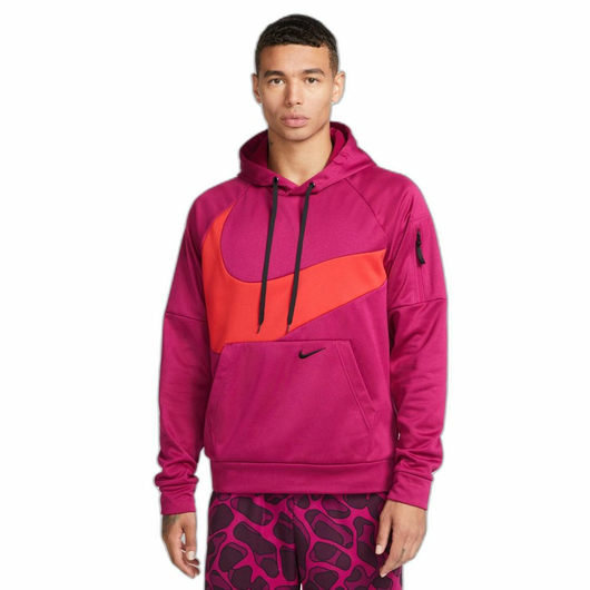 Худі чоловіче Nike Therma Fit Hoodie Pullover Swoosh Bordo DQ5401-549, Размер: L, Наличие: Склад (1-3 дня), фото , изображение 2