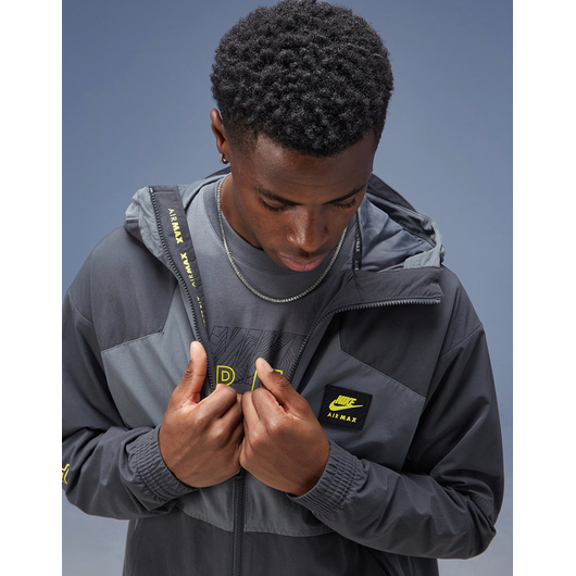 Куртка чоловіча Nike M Nsw Air Max Wvn Jacket Grey FV5595-068, Размер: L, Наличие: Склад (1-3 дня), фото , изображение 2