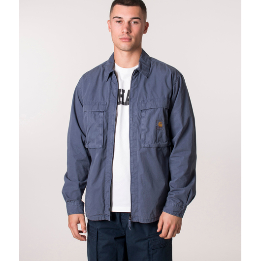 Сорочка чоловіча Carhartt Kenard Shirt Jacket Storm Blue I030791, Размер: M, Наличие: Склад (1-3 дня), фото , изображение 2