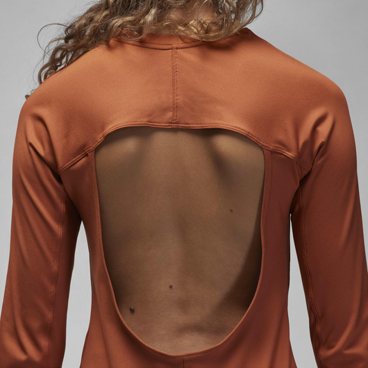 Кофта жіноча Air Jordan Sport Long-Sleeve Top Brown FN5113-209, Размер: XS, Наличие: Склад (1-3 дня), фото , изображение 3