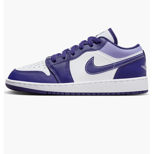 Кросівки дитячі Air Jordan 1 Low Sky J Purple Gs White/Violet 553560-515, Размер: 37,5, Наличие: Склад (1-3 дня), фото 