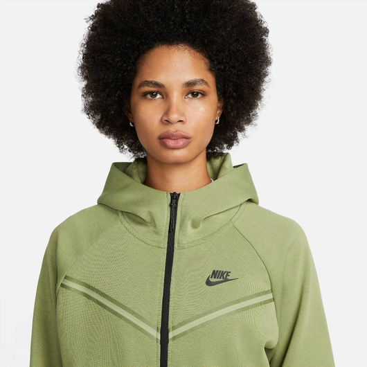 Толстовка жіноча Nike Sportswear Tech Fleece Windrunner Full-Zip Hoodie Olive Cw4298-334, Размер: M, Наличие: Склад (1-3 дня), фото , изображение 5