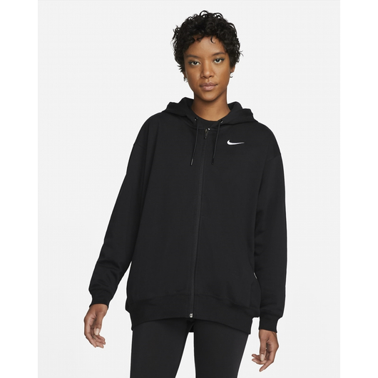 Толстовка жіноча Nike W Nsw Jrsy Os Fz Hoodie Black DM6415-010, Размер: XS, Наличие: Склад (1-3 дня), фото , изображение 2