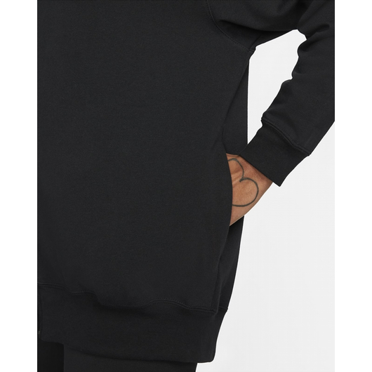 Толстовка жіноча Nike W Nsw Jrsy Os Fz Hoodie Black DM6415-010, Размер: XS, Наличие: Склад (1-3 дня), фото , изображение 5