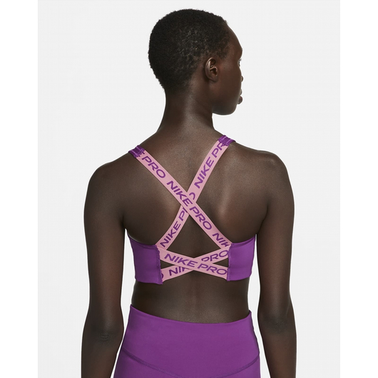 Топ жіночий Nike Pro Swoosh WomenS Medium-Support Non-Padded Graphic Sports Bra Violet DQ5252-503, Размер: M, Наличие: Склад (1-3 дня), фото , изображение 3