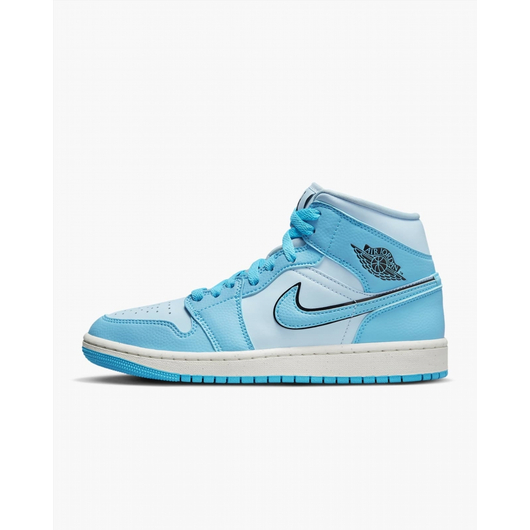Кросівки жіночі Air Jordan Retro 1 Mid Se Casual Shoes Light Blue Dv1302-400, Размер: 35.5, Наличие: Склад (1-3 дня), фото , изображение 2