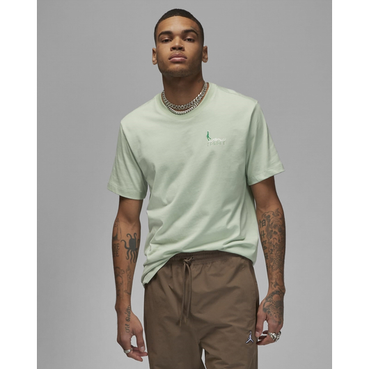 Футболка чоловіча Air Jordan Essentials MenS T-Shirt Olive DX9577-321, Размер: S, Наличие: Склад (1-3 дня), фото , изображение 2
