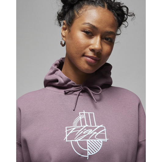 Худі жіноче Air Jordan Brooklyn Fleece Graphic Hoodie Violet FD7154-508, Размер: XS LOOSE, Наличие: Склад (1-3 дня), фото , изображение 4
