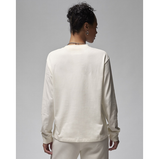 Лонгслів жіночий Air Jordan Long-Sleeve Graphic T-Shirt White FD7205-133, Размер: S LOOSE, Наличие: Склад (1-3 дня), фото , изображение 3