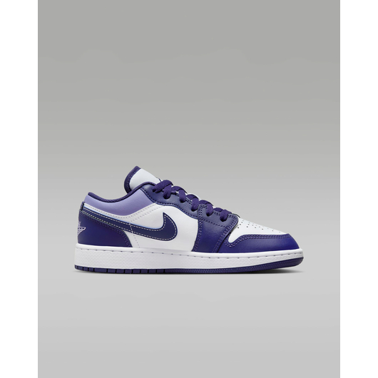Кросівки дитячі Air Jordan 1 Low Sky J Purple Gs White/Violet 553560-515, Размер: 37,5, Наличие: Склад (1-3 дня), фото , изображение 2