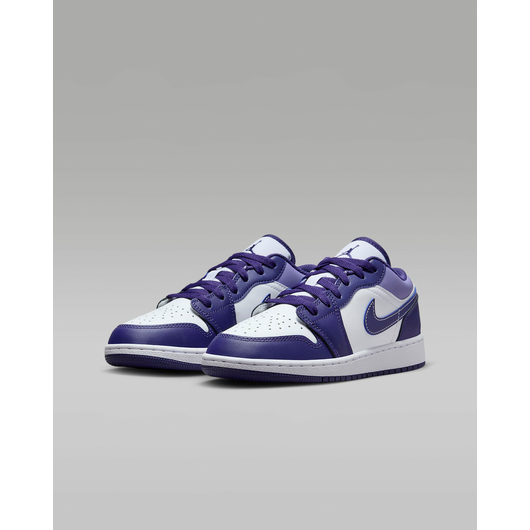 Кросівки дитячі Air Jordan 1 Low Sky J Purple Gs White/Violet 553560-515, Размер: 37,5, Наличие: Склад (1-3 дня), фото , изображение 4