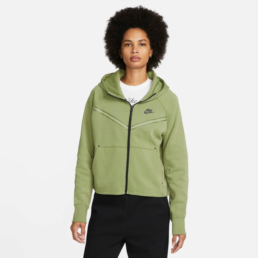 Толстовка жіноча Nike Sportswear Tech Fleece Windrunner Full-Zip Hoodie Olive Cw4298-334, Размер: M, Наличие: Склад (1-3 дня), фото , изображение 2