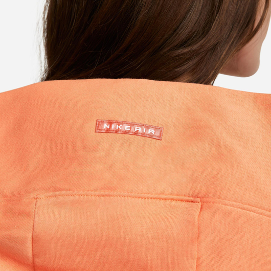 Худі жіноче Nike Air Fleece Hoodie Orange DQ6915-871, Размер: S OVER, Наличие: Склад (1-3 дня), фото , изображение 4