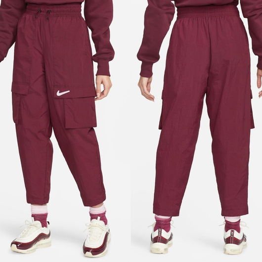 Штани жіночі Nike Sportswear Swoosh Mid-Rise Woven Trousers Violet DR5622-638, Размер: M LOOSE, Наличие: Склад (1-3 дня), фото , изображение 3