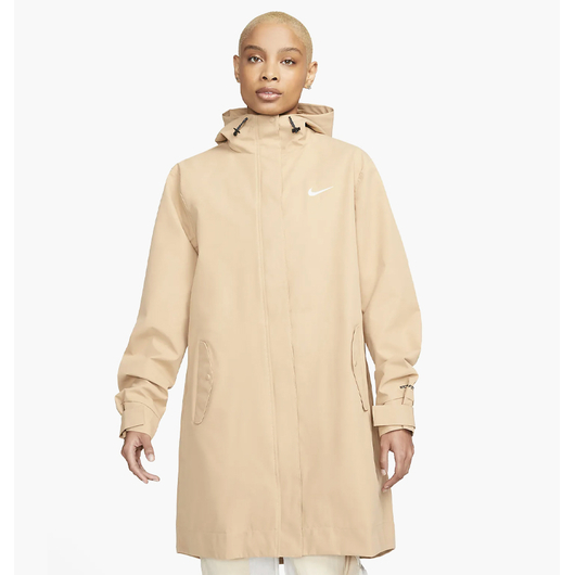 Парка жіноча Nike W Nsw Essntl Sf Wvn Prka Jkt Beige Dm6245-200, Размер: XS, Наличие: Склад (1-3 дня), фото 