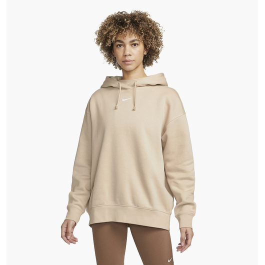 Худі унісекс Nike Oversized Fleece Hoodie Beige Dj7668-126, Размер: S, Наличие: Склад (1-3 дня), фото 