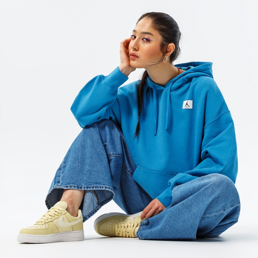 Худі жіноче Air Jordan W J Flt Flc Hoodie Blue Dq4603-469, Размер: S, Наличие: Склад (1-3 дня), фото , изображение 4