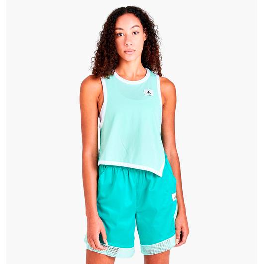 Майка жіноча Air Jordan Essentials Asymmetrical Jersey Tank Turquoise Do5035-379, Размер: L, Наличие: Склад (1-3 дня), фото 