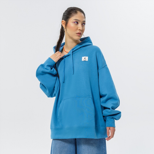 Худі жіноче Air Jordan W J Flt Flc Hoodie Blue Dq4603-469, Размер: S, Наличие: Склад (1-3 дня), фото , изображение 2