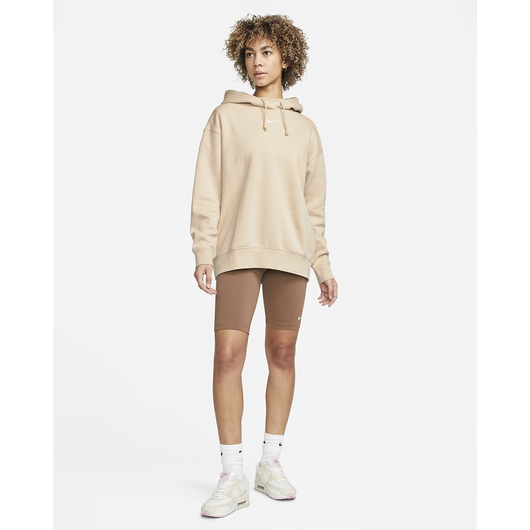 Худі унісекс Nike Oversized Fleece Hoodie Beige Dj7668-126, Размер: S, Наличие: Склад (1-3 дня), фото , изображение 4