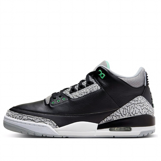 Кросівки чоловічі Air Jordan 3 Retro Black/Grey CT8532-031, Размер: 46, Наличие: Склад (1-3 дня), фото , изображение 2