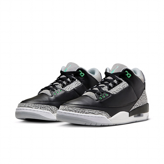 Кросівки чоловічі Air Jordan 3 Retro Black/Grey CT8532-031, Размер: 46, Наличие: Склад (1-3 дня), фото , изображение 4