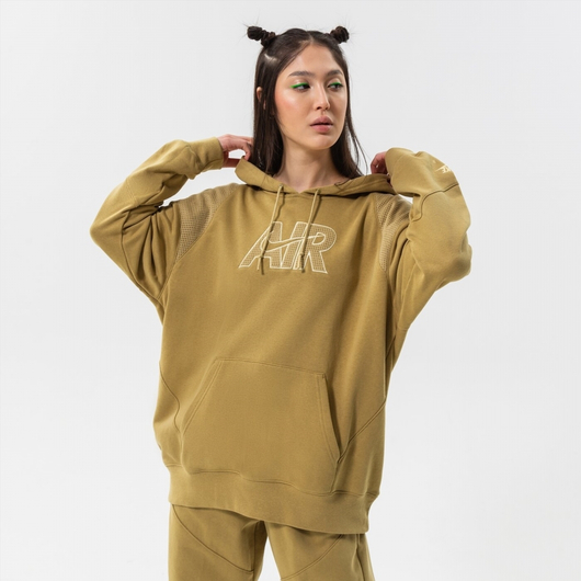Худі унісекс Nike W Nsw Air Flc Hoodie Olive DM6059-769, Размер: S OVER, Наличие: Склад (1-3 дня), фото , изображение 2