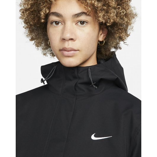 Парка жіноча Nike W Nsw Essntl Sf Wvn Prka Jkt Black Dm6245-010, Размер: S OVER, Наличие: Склад (1-3 дня), фото , изображение 4