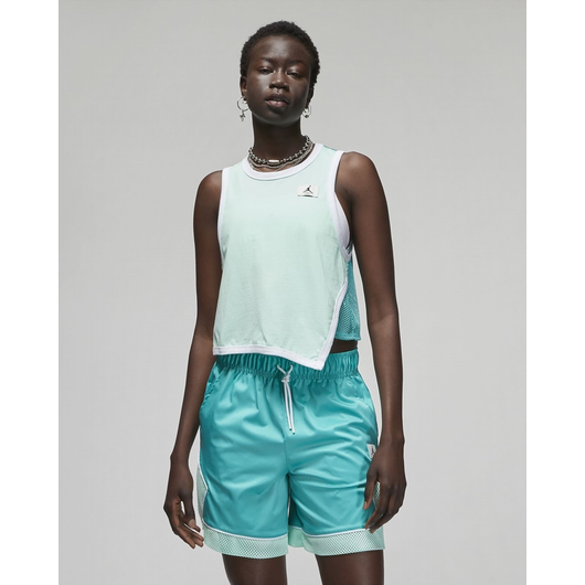 Майка жіноча Air Jordan Essentials Asymmetrical Jersey Tank Turquoise Do5035-379, Размер: L, Наличие: Склад (1-3 дня), фото , изображение 2