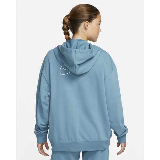 Куртка жіноча Nike Dri-Fit Get Fit WomenS Graphic Full-Zip Training Hoodie Light Blue DQ5536-440, Размер: XS, Наличие: Склад (1-3 дня), фото , изображение 3