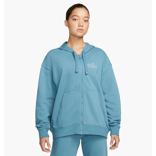 Куртка жіноча Nike Dri-Fit Get Fit WomenS Graphic Full-Zip Training Hoodie Light Blue DQ5536-440, Размер: XS, Наличие: Склад (1-3 дня), фото 