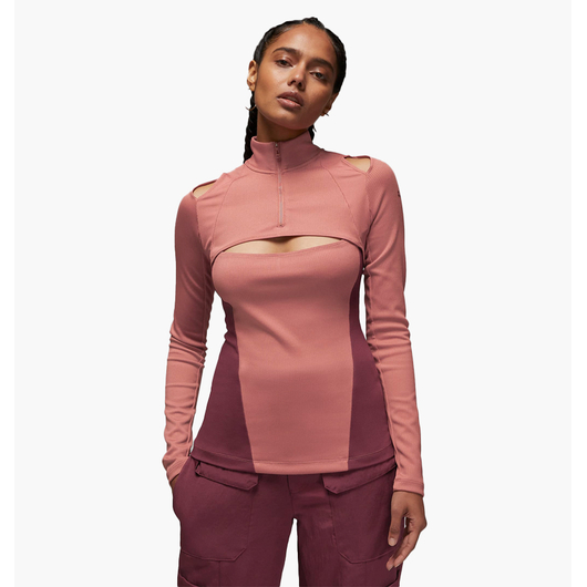Лонгслів жіночий Air Jordan 23 Engineered WomenS 1/4-Zip Long-Sleeve Top Pink DV1255-689, Размер: S, Наличие: Склад (1-3 дня), фото 