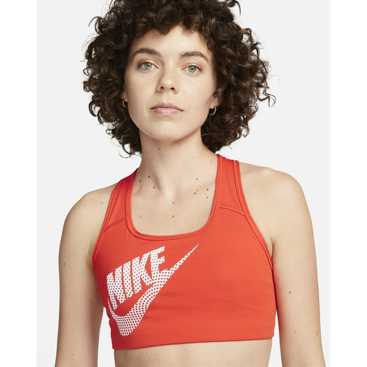 Топ жіночий Nike Swoosh Orange Dz4609-633, Размер: XS, Наличие: Склад (1-3 дня), фото , изображение 4