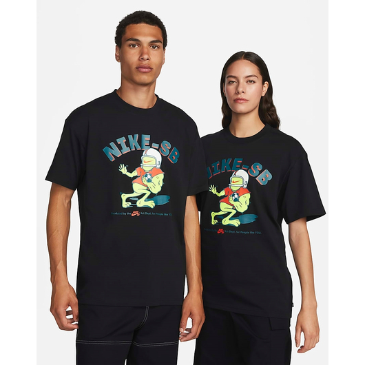 Футболка унісекс Nike T-Shirt Sb Black FJ1165-010, Размер: M, Наличие: Склад (1-3 дня), фото , изображение 2