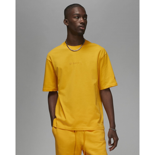 Футболка чоловіча Air Jordan Wordmark Tee Yellow FJ1969-739, Размер: L, Наличие: Склад (1-3 дня), фото , изображение 2