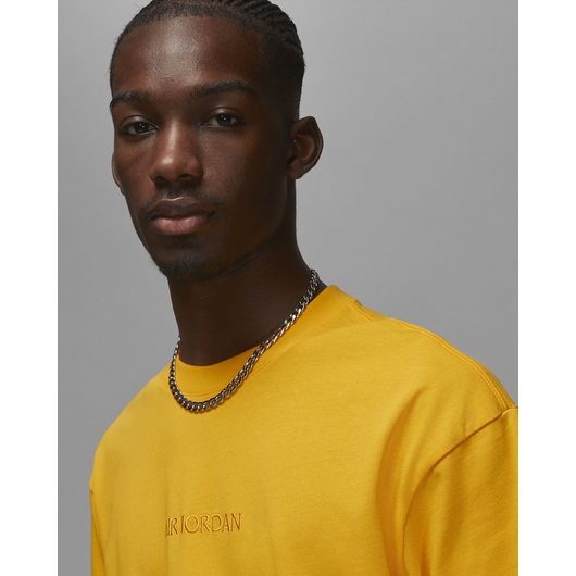 Футболка чоловіча Air Jordan Wordmark Tee Yellow FJ1969-739, Размер: L, Наличие: Склад (1-3 дня), фото , изображение 4