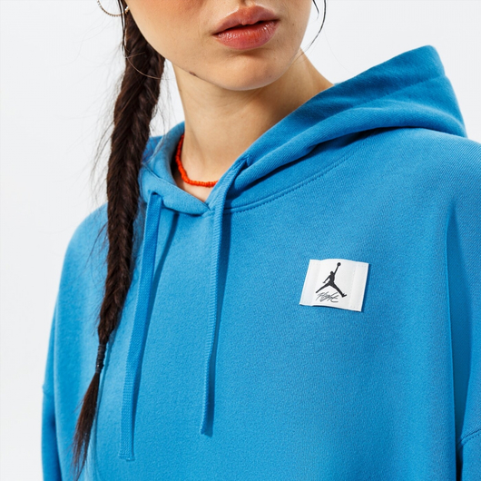 Худі жіноче Air Jordan W J Flt Flc Hoodie Blue Dq4603-469, Размер: S, Наличие: Склад (1-3 дня), фото , изображение 5