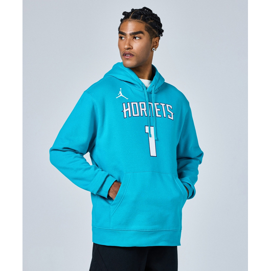 Худі чоловіче Air Jordan Charlotte Hornets Club Light Blue FB4791-415, Размер: S, Наличие: Склад (1-3 дня), фото , изображение 5