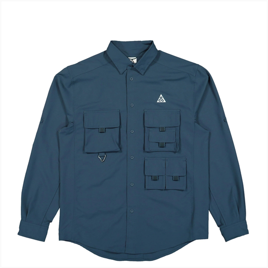 Сорочка чоловіча Nike Acg Dri-Fit Uv Devastation Trail Shirt Blue DN3936-437, Размер: S, Наличие: Склад (1-3 дня), фото , изображение 2