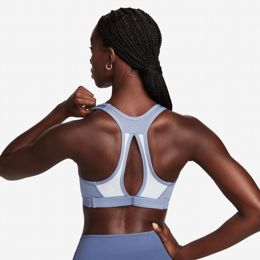 Топ жіночий Nike Swoosh High-Support Non-Padded Adjustable Sports Bra Light Blue DX6815-493, Размер: S, Наличие: Склад (1-3 дня), фото , изображение 4