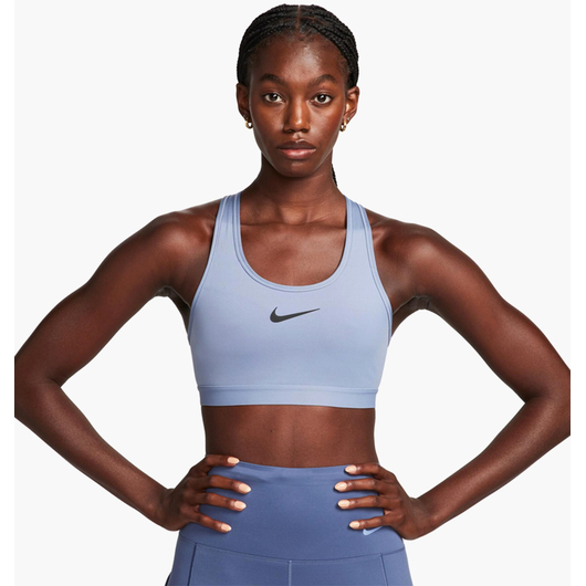Топ жіночий Nike Swoosh High-Support Non-Padded Adjustable Sports Bra Light Blue DX6815-493, Размер: S, Наличие: Склад (1-3 дня), фото 