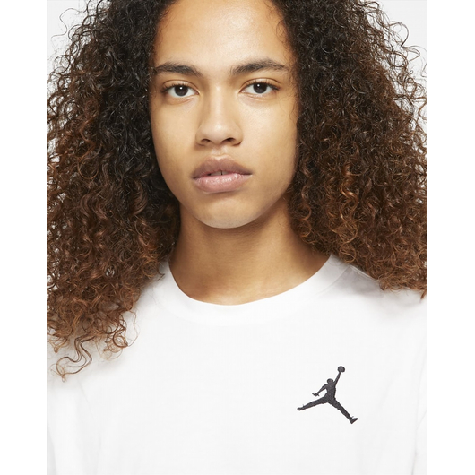 Футболка чоловіча Air Jordan M J Jumpman Emb Ss Crew White DC7485-100, Размер: S, Наличие: Склад (1-3 дня), фото , изображение 4