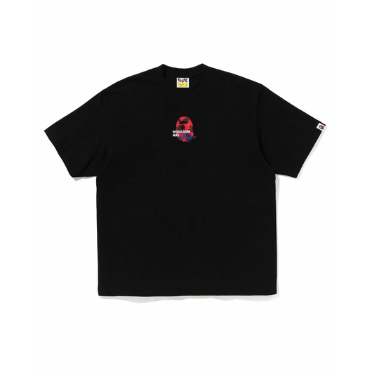 BAPE FLORAL SOLID CAMO MEDIUM APE HEAD RELAXED FIT T-SHIRT BLACK, Размер: M, Наличие: Склад (1-3 дня), фото 