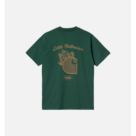 Футболка чоловіча Carhartt WIP Little Hellraiser Short Sleeve Shirt Green I033253-CHERVIL, Размер: S, Наличие: Склад (1-3 дня), фото , изображение 3