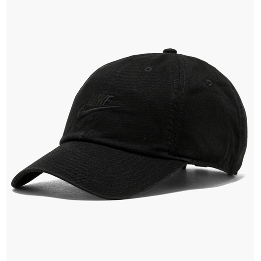 Кепка унісекс Nike Club Unstructured Futura Wash Cap Black FB5368-010, Размер: M-L, Наличие: Склад (1-3 дня), фото 