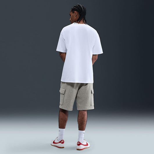 Шорти чоловічі Nike Club Fleece Cargo White FN3525-063, Размер: S, Наличие: Склад (1-3 дня), фото , изображение 4