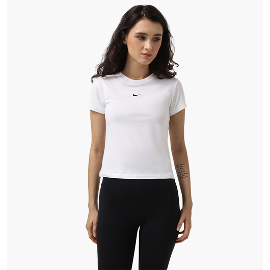 Футболка жіноча Nike W Nsw Nk Chll Knt Md Crp White FV5508-100, Размер: L, Наличие: Склад (1-3 дня), фото 