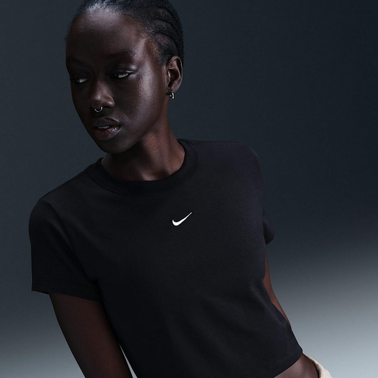 Футболка жіноча Nike Sportswear Chill Knit Black HF9538-011, Размер: S, Наличие: Склад (1-3 дня), фото , изображение 2