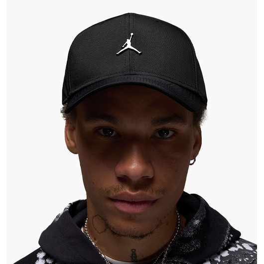 Кепка чоловіча Air Jordan RiseStructured Metal Jumpman Hat Black HM5750-010, Размер: M-L, Наличие: Склад (1-3 дня), фото 